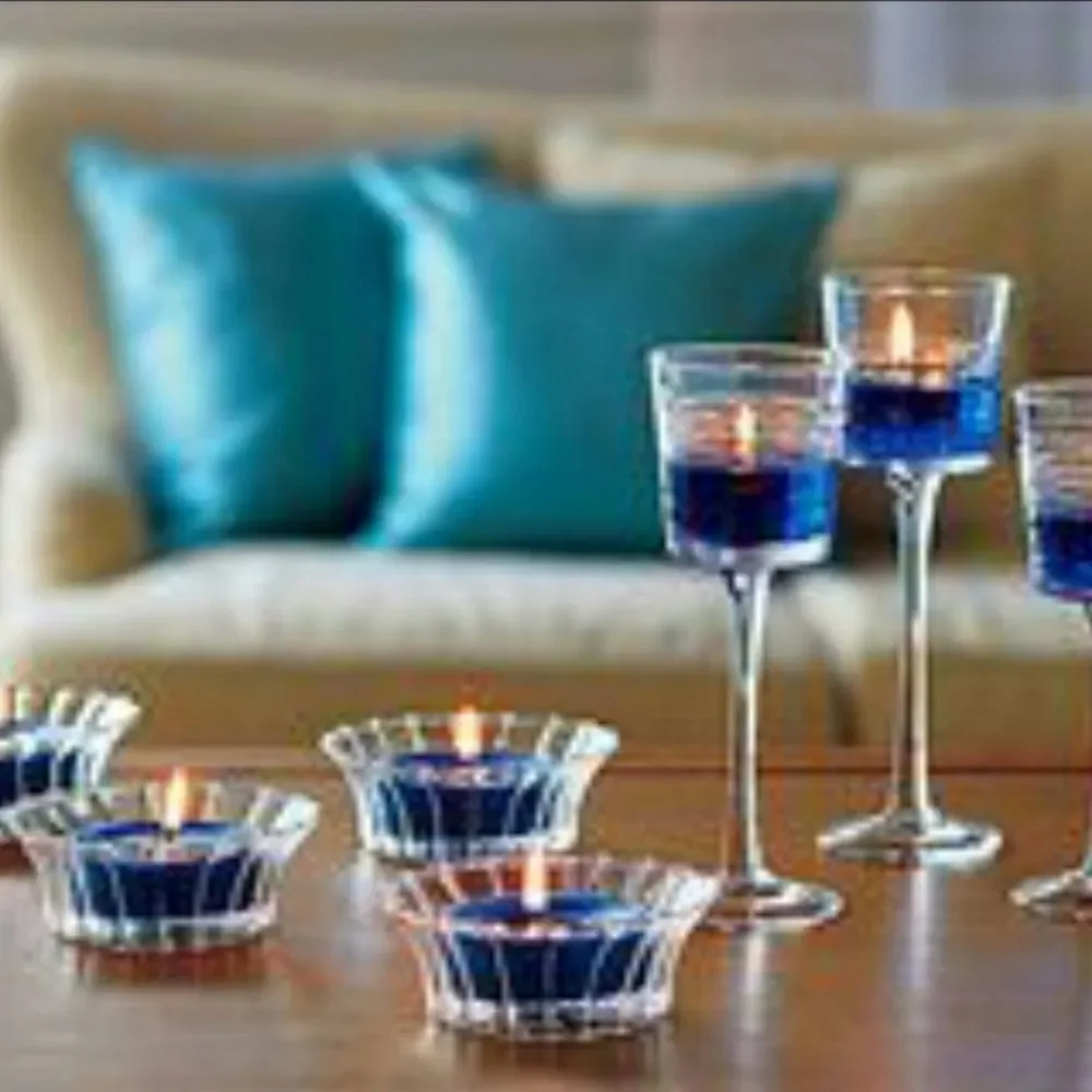 🔸️🔸️NIB PartyLite Clear Lines Votive Holder Trio - Picture 12 of 15